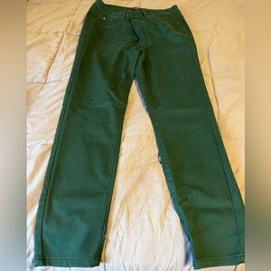 Forest green stretchy jeggings
